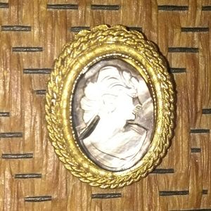 Vintage cameo brooch